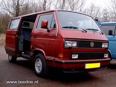 VW T3 Caravelle Carat rode luxe personenbus