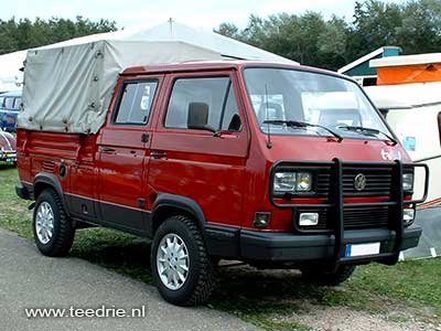 VW T3 TriStar Syncro 4x4 dubbelcabine pickup