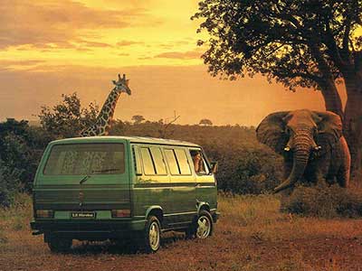 VW T3 microbus uit Zuid Afrika brochure