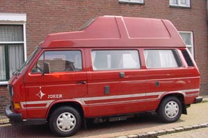 Rode VW T3 Westfalia camper