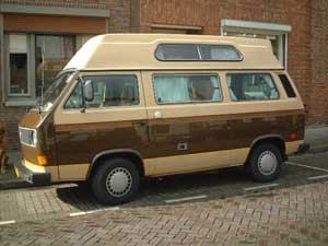 VW T3 camper two-tone bruin beige