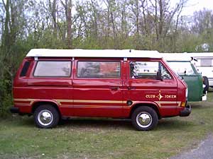 Rode VW T3 Westfalia Club Joker camper