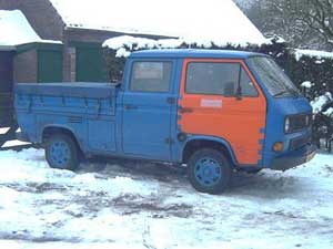 VW T3 doka dubbelcabine pickup