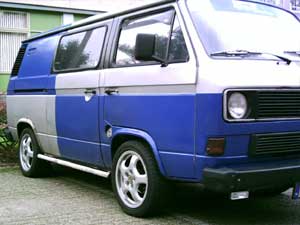 VW T3 bestelbus met dubbele cabine