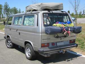 VW vanagon camper met daktent