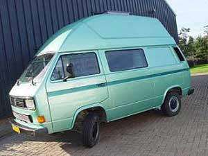 VW T3 hoogdak camper groen metallic