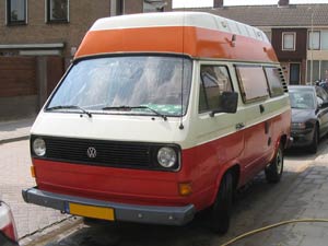 Luchtgekoelde camper met hoogdak