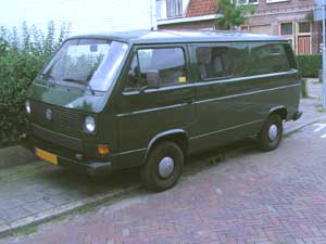 VW T3 gesloten bestelbus met dubbele cabine