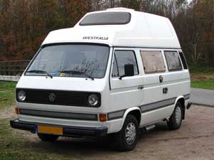 Luchtgekoelde Westfalia camper