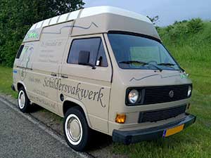 VW T3 gesloten bestelbus met hoog dak en schuifdeur